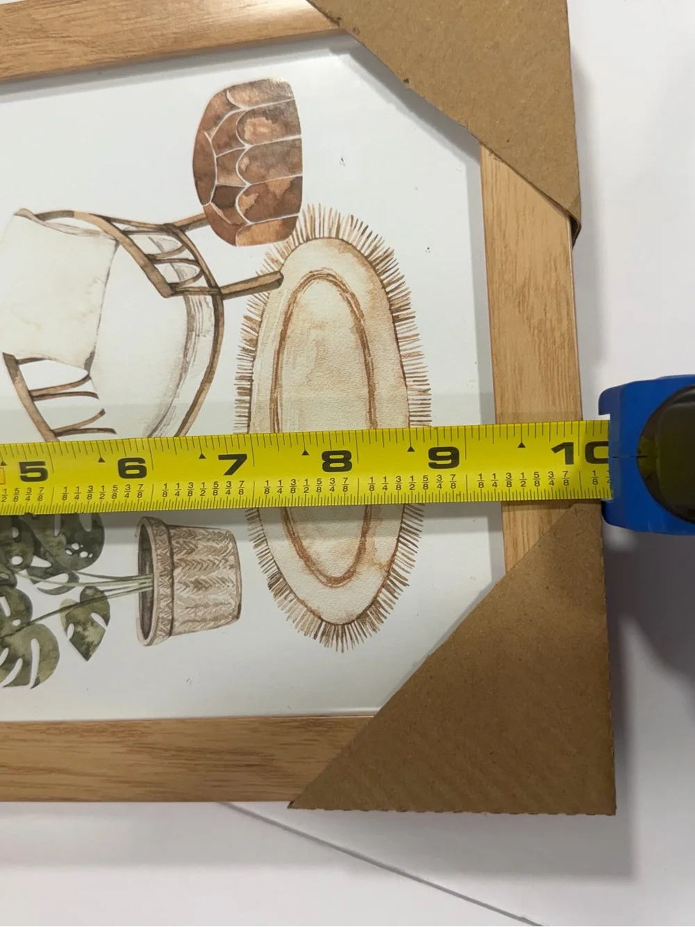 Wooden Botanical Wall Art Pair in Natural Brown